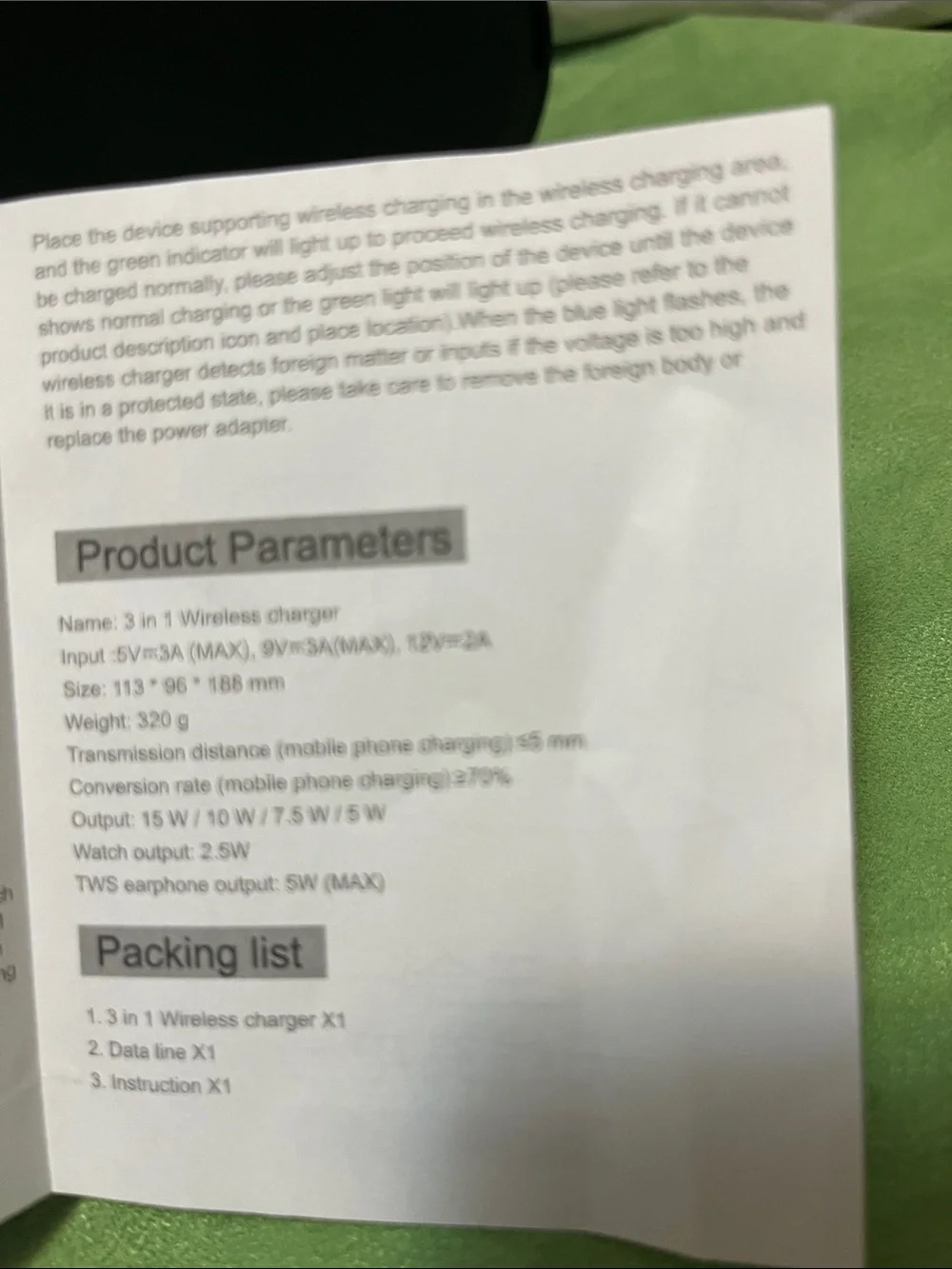 3 IN 1 Wireless Charger